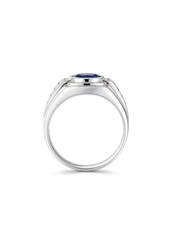 TOMEI Sapphire Ring, White Gold 750/18K