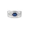 TOMEI Sapphire Ring, White Gold 750/18K