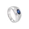 TOMEI Sapphire Ring, White Gold 750/18K