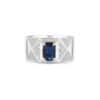 TOMEI Sapphire Ring, White Gold 750/18K