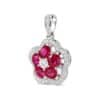 TOMEI Ruby Pendant, White Gold 750/18K