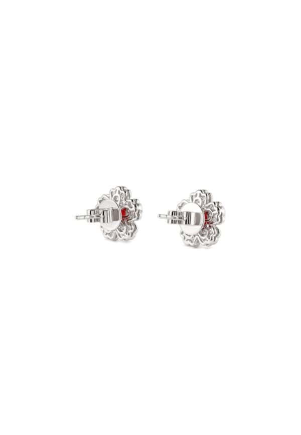 TOMEI Ruby Earrings, White Gold 750/18K