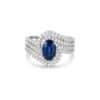 TOMEI Sapphire Ring, White Gold 750/18K