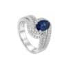 TOMEI Sapphire Ring, White Gold 750/18K
