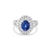TOMEI Sapphire Ring, White Gold 750/18K