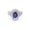 TOMEI Sapphire Ring, White Gold 750/18K