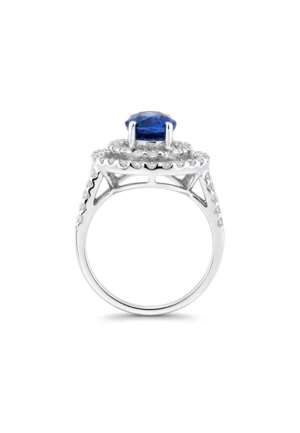 TOMEI Sapphire Ring, White Gold 750/18K