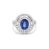TOMEI Sapphire Ring, White Gold 750/18K
