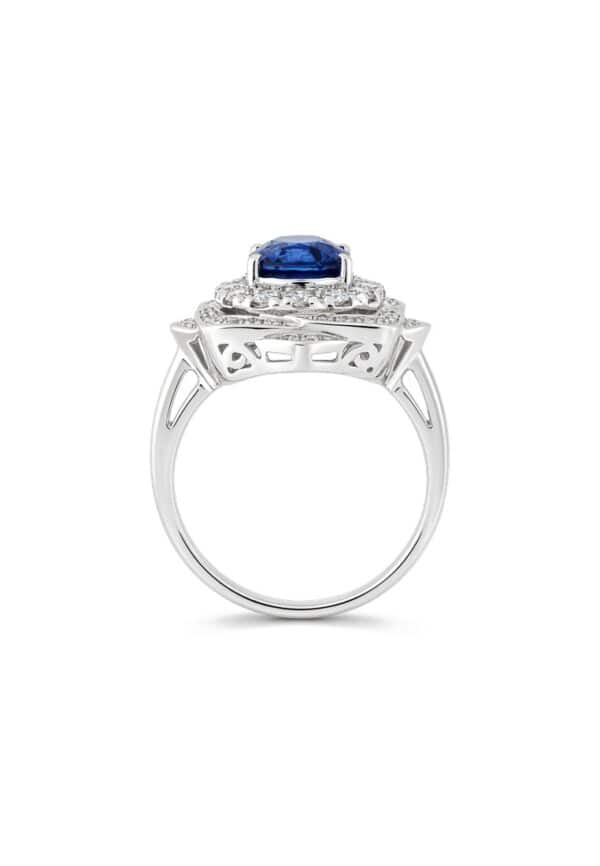 TOMEI Sapphire Ring, White Gold 750/18K