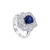 TOMEI Sapphire Ring, White Gold 750/18K