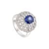 TOMEI Sapphire Ring, White Gold 750/18K