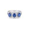 TOMEI Sapphire Ring, White Gold 750/18K