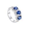 TOMEI Sapphire Ring, White Gold 750/18K