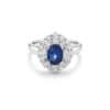 TOMEI Sapphire Ring, White Gold 750/18K