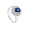 TOMEI Sapphire Ring, White Gold 750/18K
