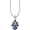 TOMEI Sapphire Pendant, White Gold 750/18K