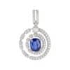 TOMEI Sapphire Pendant, White Gold 750/18K