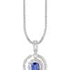 TOMEI Sapphire Pendant, White Gold 750/18K