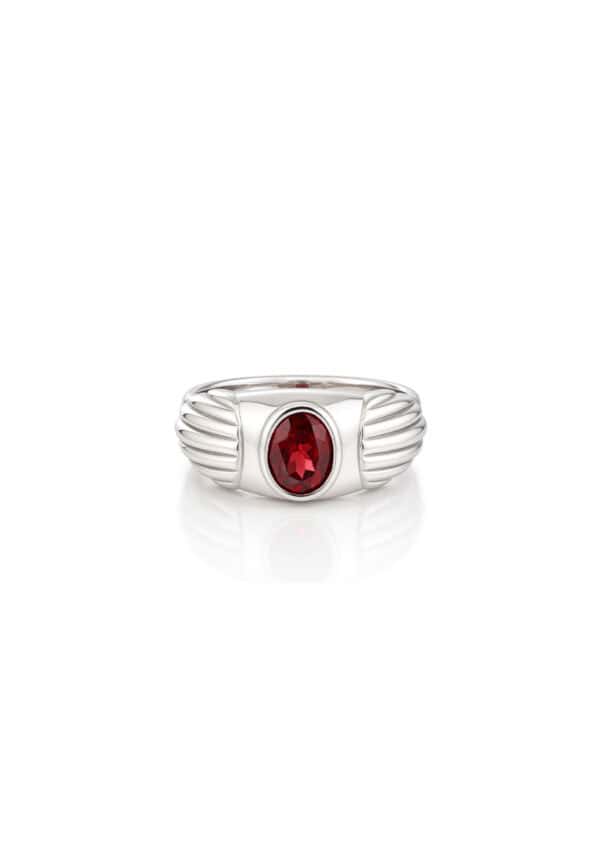 Tomei_0028_R3758-G_3.png copy TOMEI Homme Series, Birthstone Silver Ring