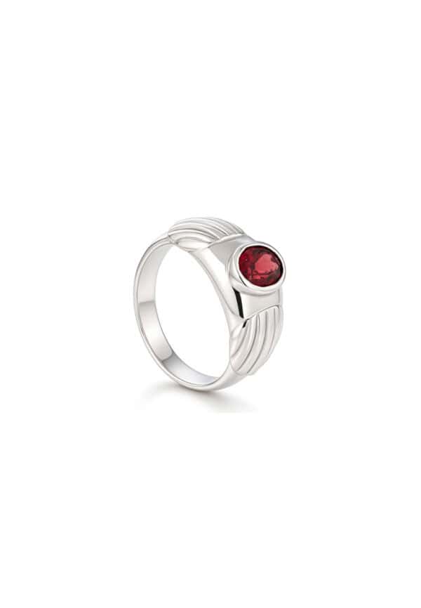 Tomei_0030_R3758-G_1.png TOMEI Homme Series, Birthstone Silver Ring