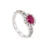 TOMEI Ruby Ring, White Gold 750/18K