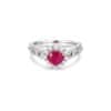 TOMEI Ruby Ring, White Gold 750/18K