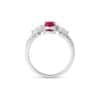 TOMEI Ruby Ring, White Gold 750/18K