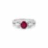 TOMEI Ruby Ring, White Gold 750/18K