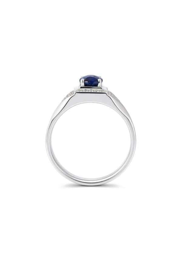 TOMEI Sapphire Ring, White Gold 750/18K