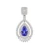 TOMEI Sapphire Pendant, White Gold 750/18K