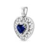 TOMEI Sapphire Pendant, White Gold 750/18K