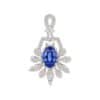 TOMEI Sapphire Pendant, White Gold 750/18K