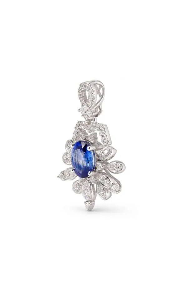 TOMEI Sapphire Pendant, White Gold 750/18K