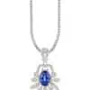 TOMEI Sapphire Pendant, White Gold 750/18K