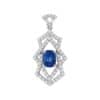 TOMEI Sapphire Pendant, White Gold 750/18K