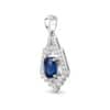TOMEI Sapphire Pendant, White Gold 750/18K