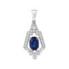 TOMEI Sapphire Pendant, White Gold 750/18K