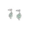 TOMEI Emerald Earrings, White Gold 750/18K