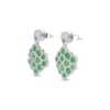 TOMEI Emerald Earrings, White Gold 750/18K