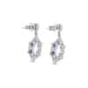 TOMEI Sapphire Earrings, White Gold 750/18K