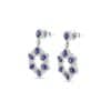 TOMEI Sapphire Earrings, White Gold 750/18K
