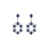 TOMEI Sapphire Earrings, White Gold 750/18K