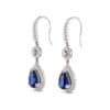 TOMEI Sapphire Earrings, White Gold 750/18K