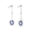 TOMEI Sapphire Earrings, White Gold 750/18K