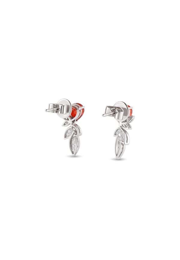 TOMEI Ruby Earrings, White Gold 750/18K