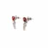 TOMEI Ruby Earrings, White Gold 750/18K