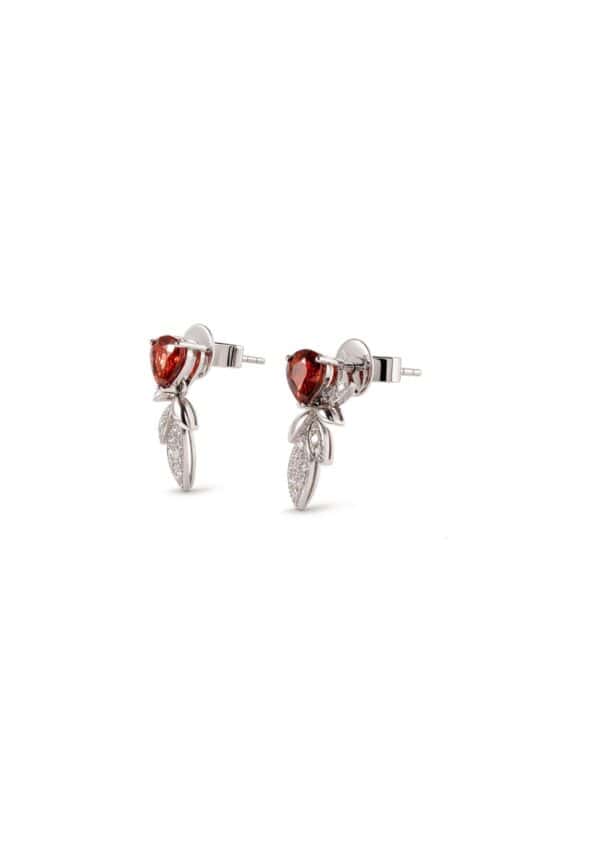 TOMEI Ruby Earrings, White Gold 750/18K