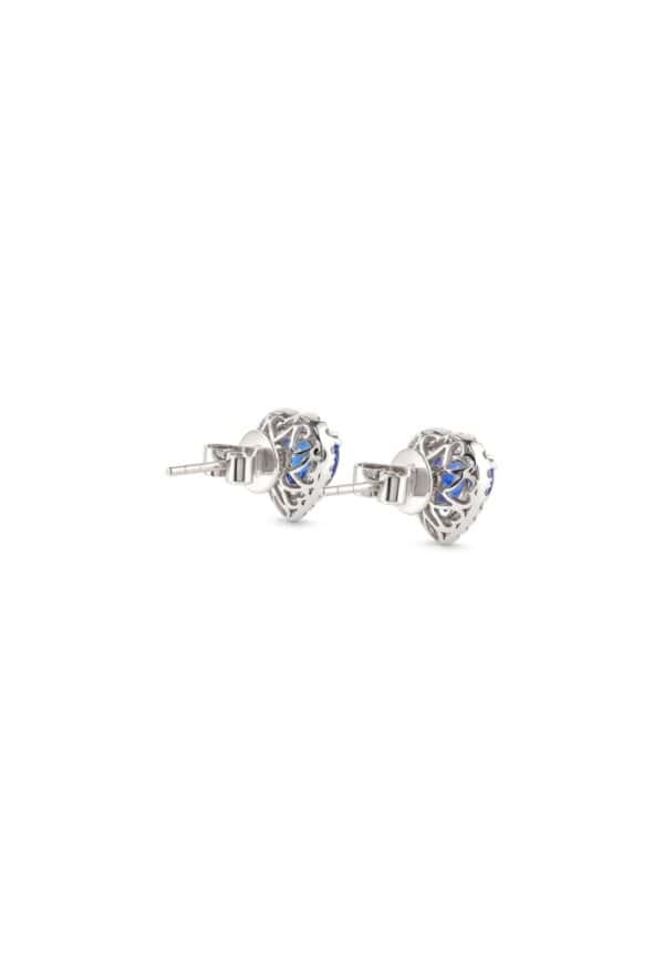 TOMEI Sapphire Earrings, White Gold 750/18K