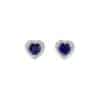 TOMEI Sapphire Earrings, White Gold 750/18K