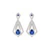 TOMEI Sapphire Earrings, White Gold 750/18K